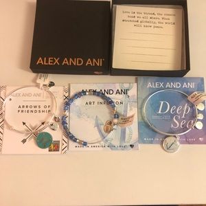 Bundle of 3 Alex and Ani Bangle. New with Tags NW